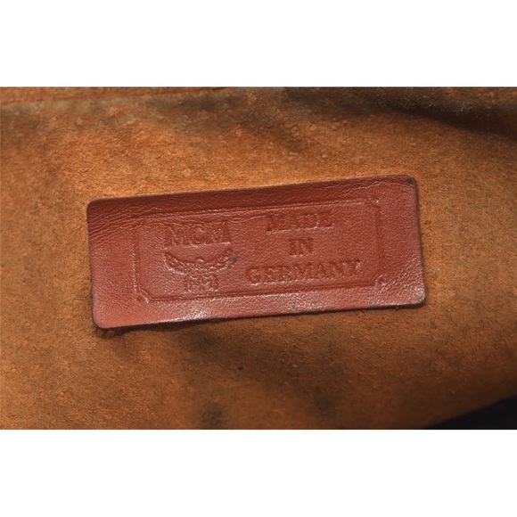 MCM Brown Clutch with Logo Pattern and Wrist Strap - Picture 15 of 16